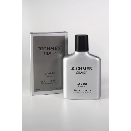 Туалетная вода для мужчин Gabrini Richmen Silver 100 мл, изображение 2